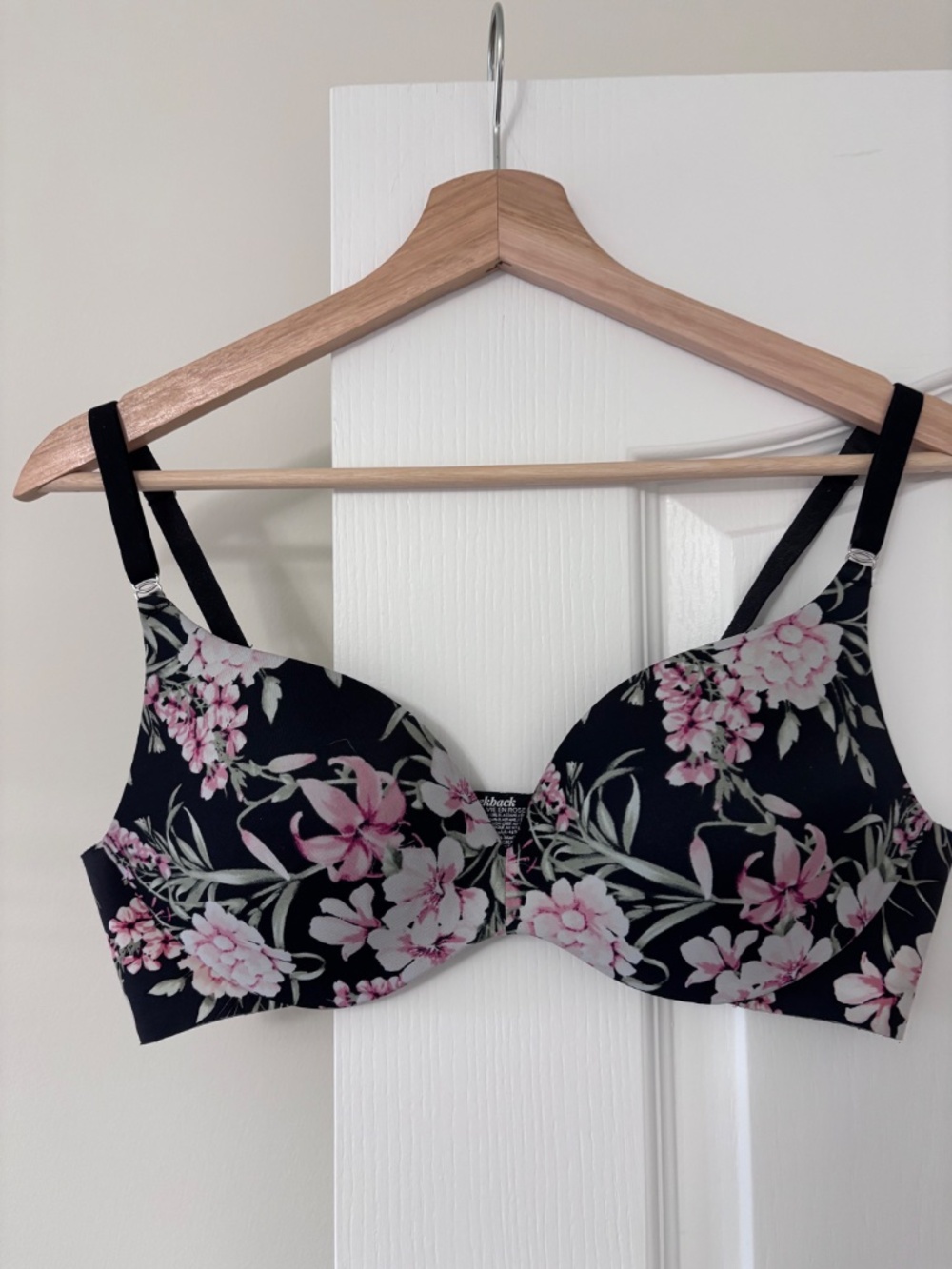 La Vie En Rose Sleekback Floral Push-Up Bra 36B